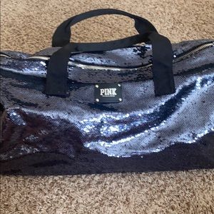 PINK Victoria’s Secret sequins over night bag